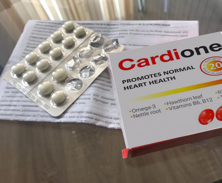 Cardione-tabletten en instructies